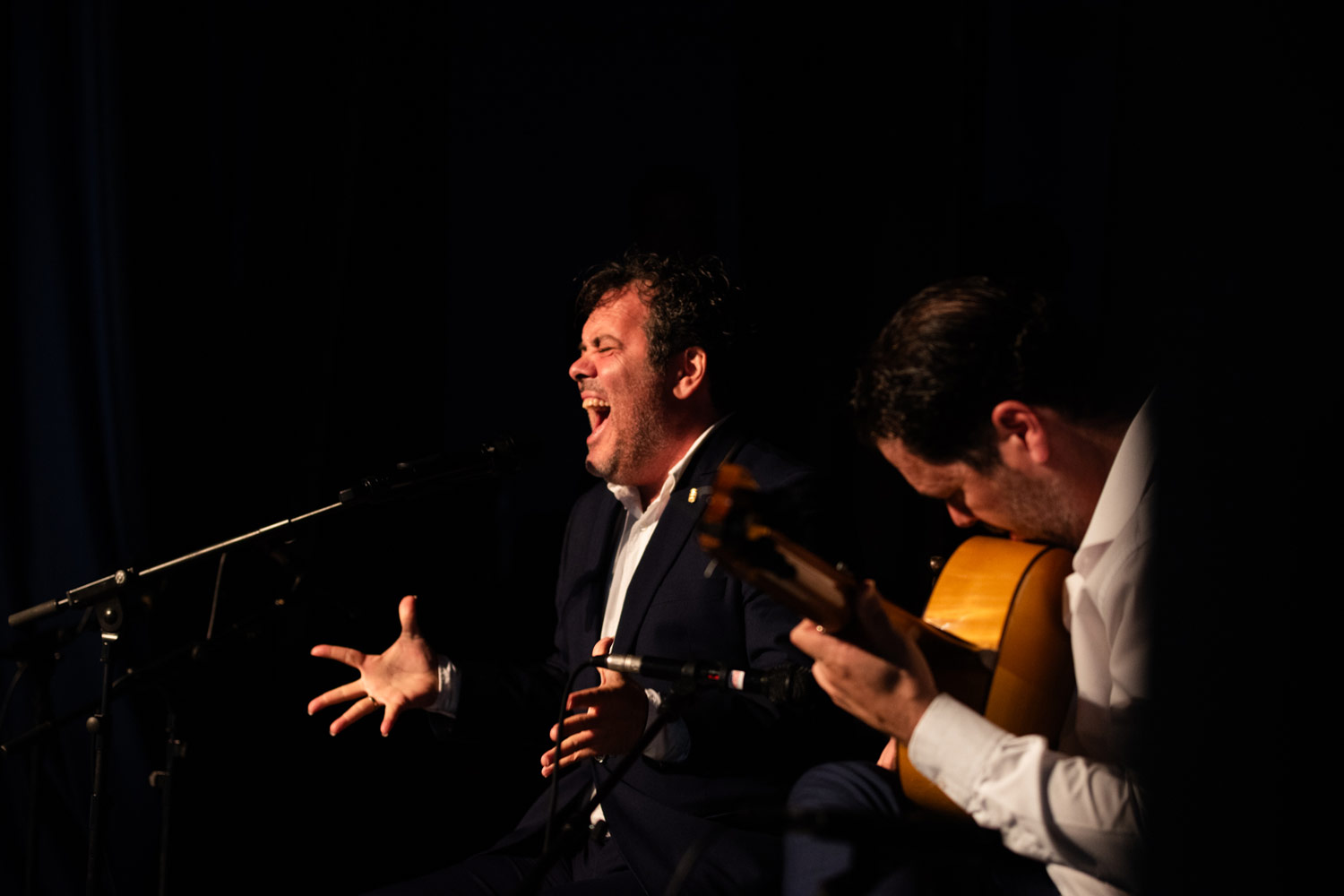 Miguel Ortega y Manuel Herrera durante el Homenaje a Potajito de Casares (Rosafina,, 2024)