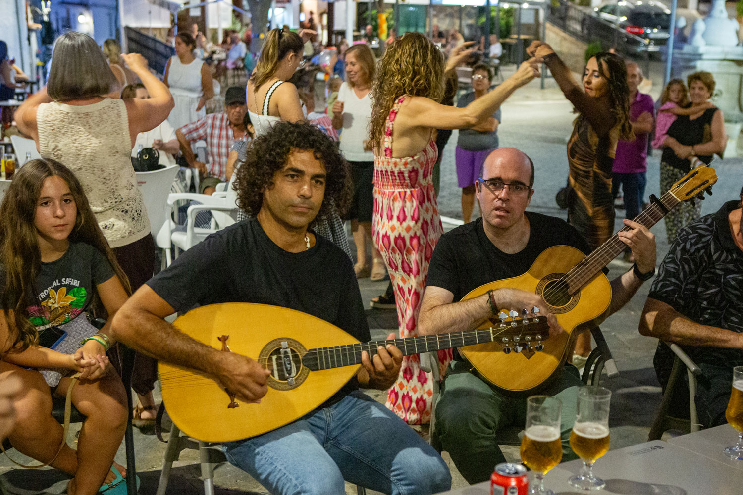 Fandango en la plaza de España de Casares (8º Festival Flamenco Rosa Fina de Casares)