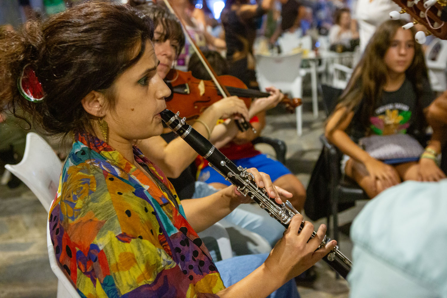 Fandango en la plaza de España de Casares (8º Festival Flamenco Rosa Fina de Casares)