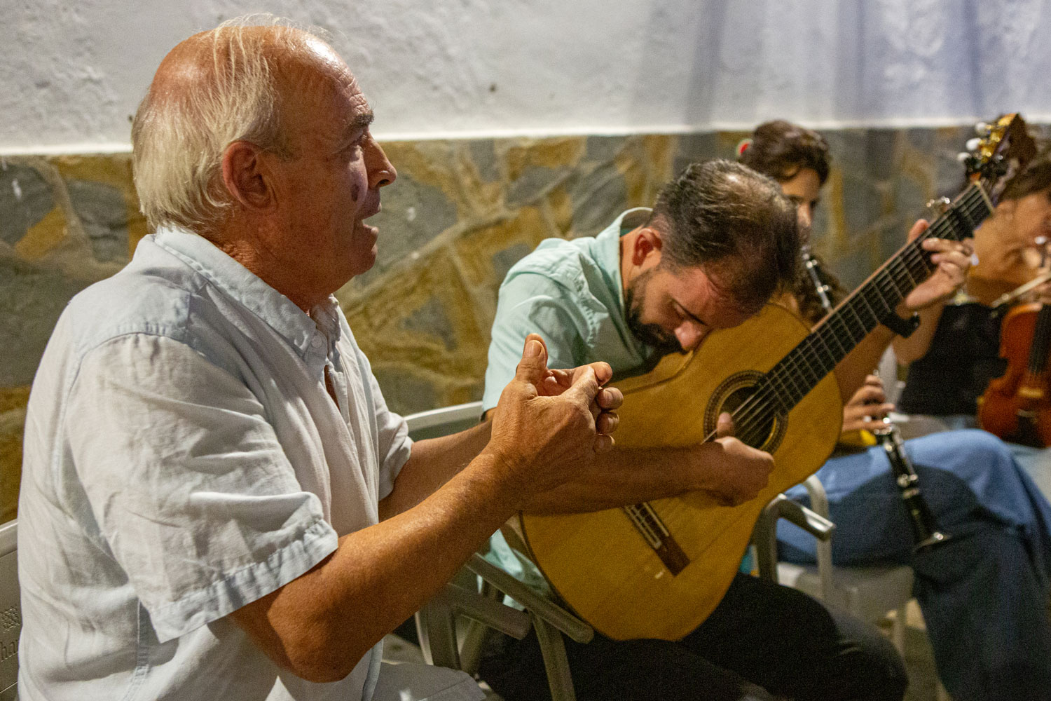 Fandango en la plaza de España de Casares (8º Festival Flamenco Rosa Fina de Casares)