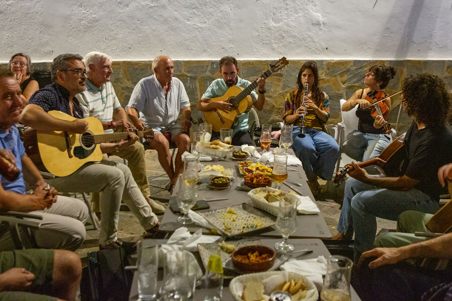 Fandango en la plaza de España de Casares (8º Festival Flamenco Rosa Fina de Casares)