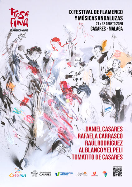Cartel Festival Flamenco Rosa Fina de Casares 2026
